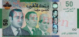 Billet 50 Dirhams Maroc MAD 2009 recto