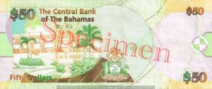 Billet 50 Dollar Bahamas BSD 2006 verso