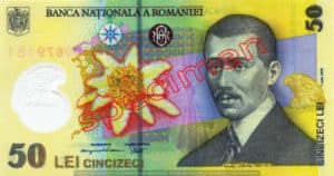 Billet 50 Lei Roumanie RON recto