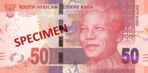 Billet 50 Rand Sud-Afrique ZAR recto