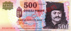 Billet 500 Forint Hongrie HUF 2009 recto