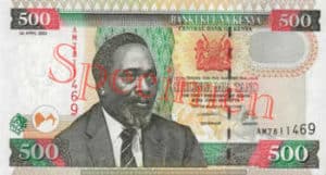 Billet 500 Shilling Kenya KES 2003 recto