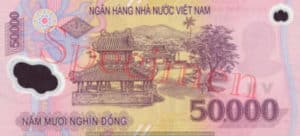Billet 50000 Dong Vietnam VND verso