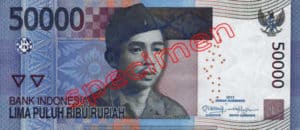 Billet 50000 Roupie Indonesie IDR