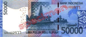 Billet 50000 Roupie Indonesie IDR