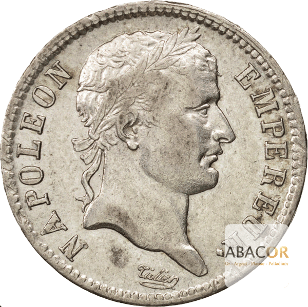 1 Franc Argent Napoléon Ier Tête Laurée Revers République