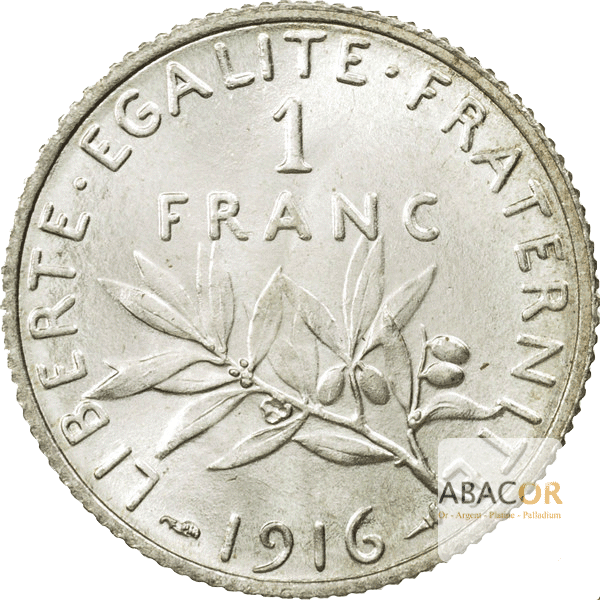 Achat Pièce Argent 1 Franc Semeuse