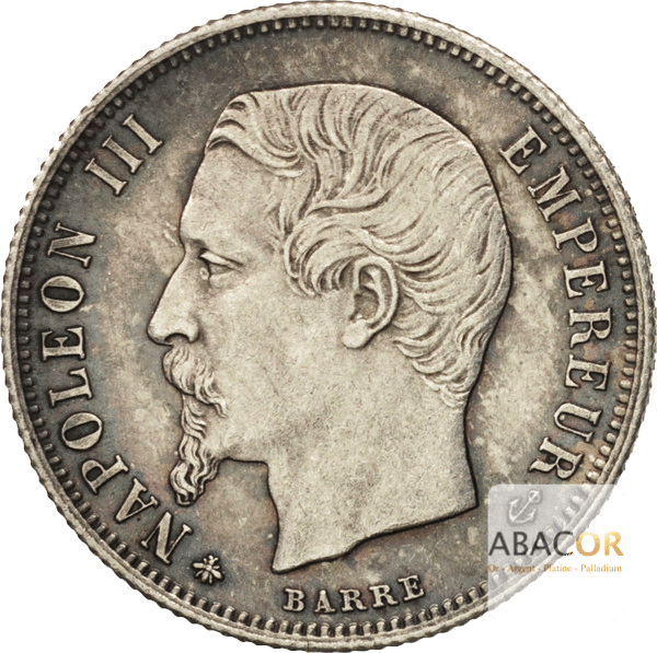 50 Cent Argent Napoléon III Tête Nue
