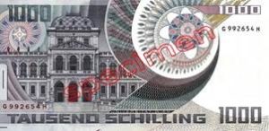 1000 Schilling Autriche
