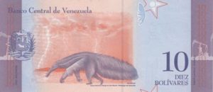 Billet 10 Bolivar Venezuelien VES 2018 v