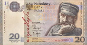Billet 20 Zloty Pologne PLN 2018