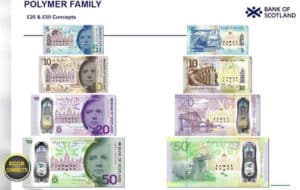 Billets Livres Ecossaises Polymère Bank Of Scotland 2018