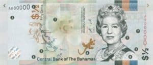 Billet 1/2 Dollar Bahamas BSD 2019 recto