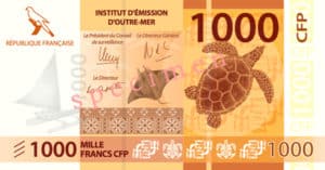 Billet 1000 Francs Pacifiques Polynésie Française XPF 2014 recto