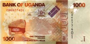 Billet 1000 Shillings Ouganda UGX recto