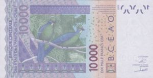 Billet 10000 Francs CFA Afrique Ouest XOF 2018 verso