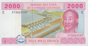 Billet 2000 Francs CFA Afrique Centrale XAF recto