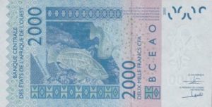 Billet 2000 Francs CFA Afrique Ouest XOF 2018 verso