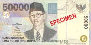 Billet 50000 Roupie Indonesie IDR 1999