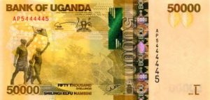 Billet 50000 Shillings Ouganda UGX recto