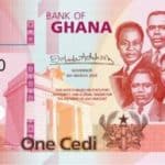 Billet 1 Cedis Ghaneens Ghana GHS 2019 recto