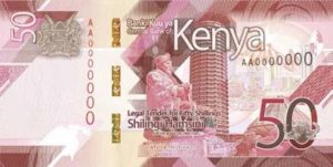 Billet 50 Shillings Kenya KES 2019 recto