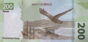 Billet 200 Pesos Mexique MXN 2019 verso