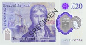 Billet 20 Livres Sterling Pounds GBP 2020 v