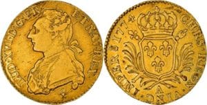 Louis d'Or Louis XVI "aux palmes" 1774A