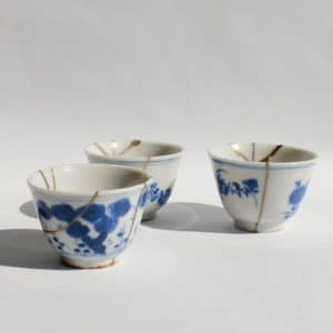 Tasses de thé Kintsugi