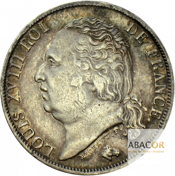 1 Franc Argent Louis XVIII