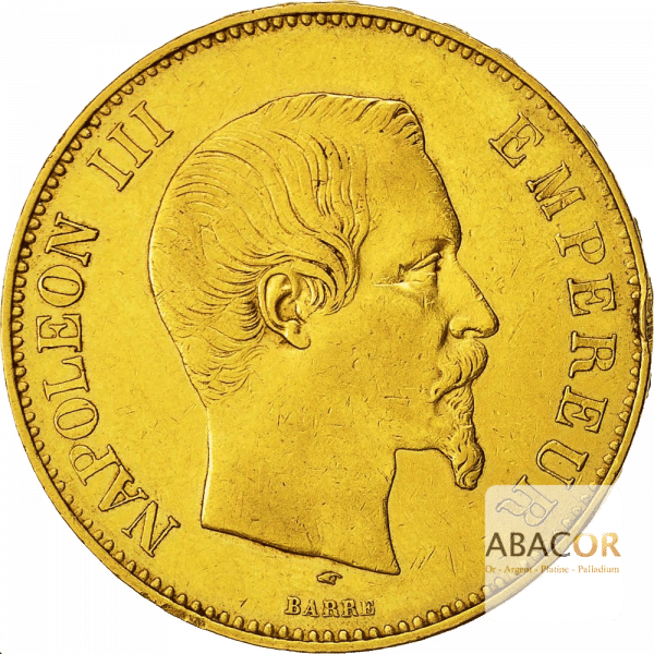 100 Francs Or Napoléon III Tête Nue