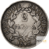 2 Francs Argent Napoléon Tête de Nègre