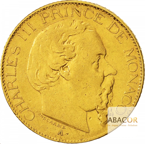 20 Francs Or Charles III de Monaco 1878 & 1878