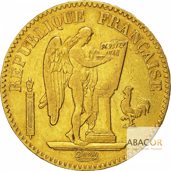 20 Francs Or Génie IIème République