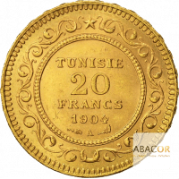 Pièce d'Or 20 Francs Tunisie