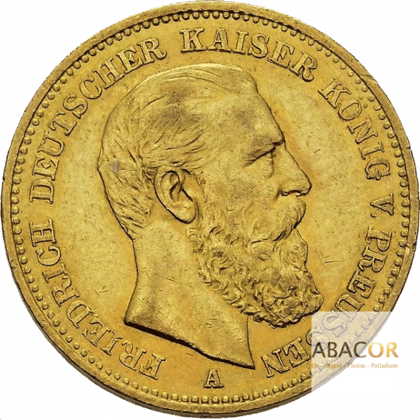 20 Mark Or Friedrich III Prusse