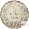 5 Francs Argent Cérès Sans Légende 1870-1871