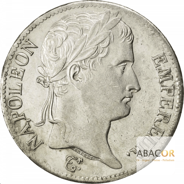 5 Francs Argent Napoléon Ier Lauré Revers Empire