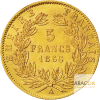 5 Francs Or Napoléon III Tête Laurée