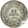 50 Cent Argent Cérès IIème République