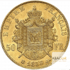 50 Francs Or Napoléon III Tête Nue