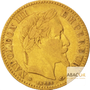 10 francs or napoleon iii tete lauree
