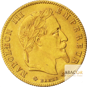 5 francs or napoleon iii tete lauree