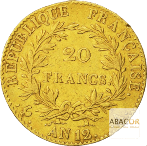 20 francs or empereur an 12