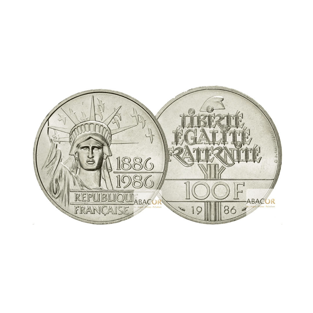Coin 100 Francs Liberté 1986