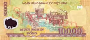 Billet 10000 Dong Vietnam VND verso
