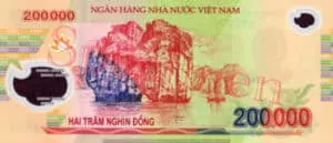 Billet 200000 Dong Vietnam VND verso
