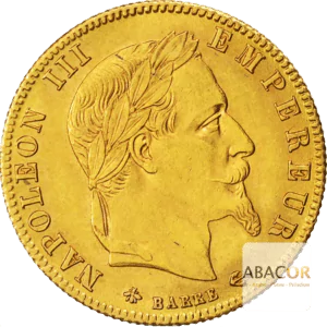 5 francs or napoleon iii tete lauree
